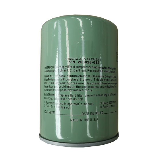 Sullair 250028-032 Oil Filter Element